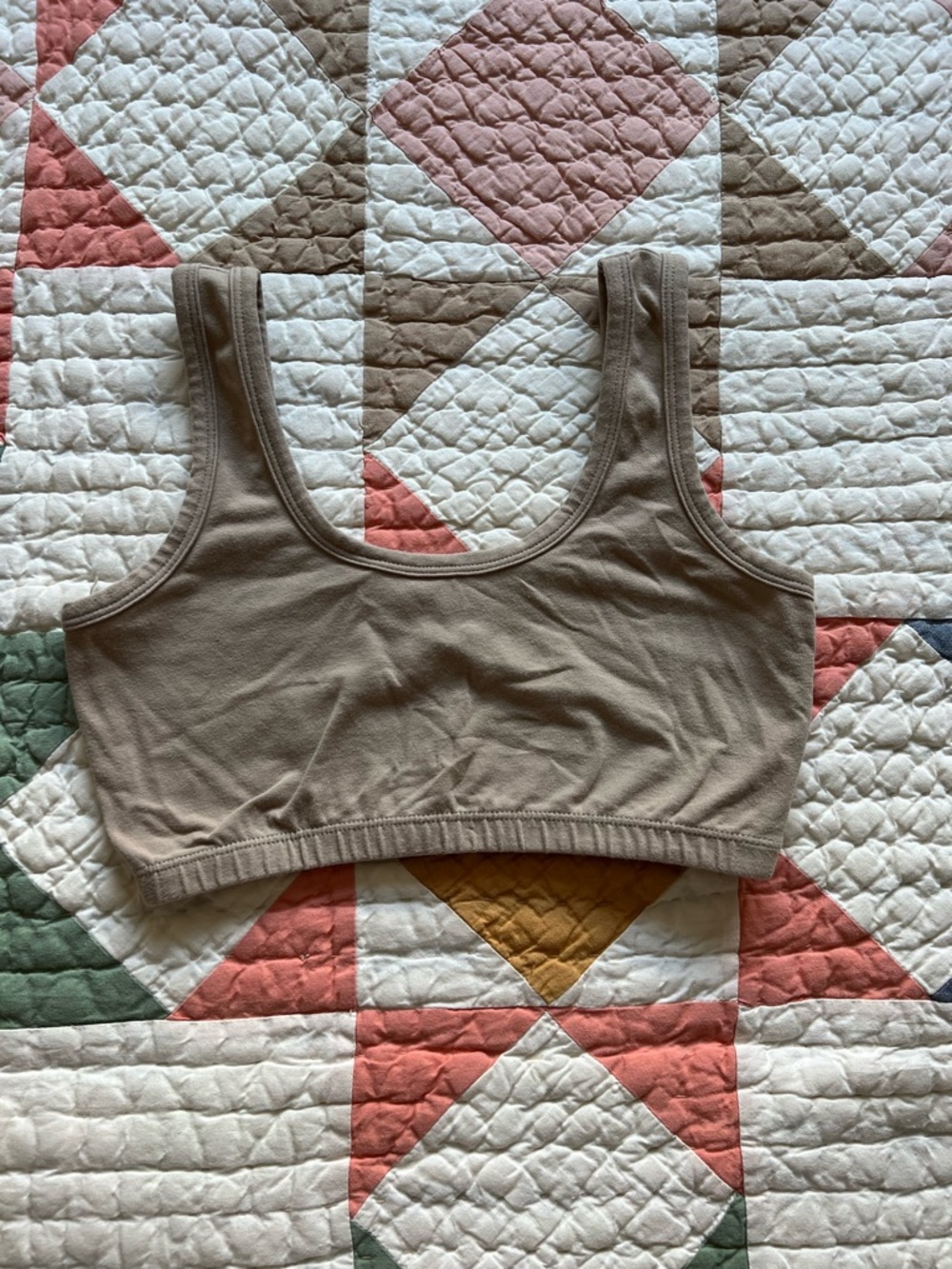 ARQ Taupe Wide-Strap Bra